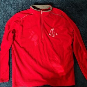 Antigua Red Sox Quarter-Zip Pullover